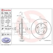 Brembo 09793211 Fren Diski On 45251S87A00 45251SDCA00 45251T2FA00 (2 Adet Fiyatıdır)