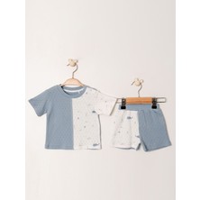 Kidaxi Jakarlı Baskılı Erkek 2li Takım