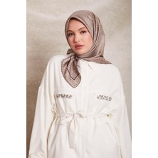 Lêvi D'or Vizon Noktalı Daireler Bask. Twill İpek Eşarp