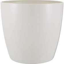 Misda Store YK06 Yakut Saksı 39CM, 33 Litre Kirli Beyaz