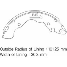SANGSIN Arka Kampana Pabuç Balata Hyundaı Accent 1.3l 1.5l 1.6l 1.5l Crdi 02-05 / Elantra 1.6l G4ED 02-05 / Matrıx 1.5l D4FA 05- Geniş Tip