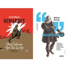 Alfa Yayınları Garp Cephesinde Yeni Bir Şey Yok (Ciltli) + Montaigne