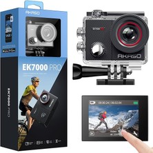 Yenibağ EK7000 Pro 4K Aksiyon Kamerasi - Dokunmatik Ekran - 40M Derinlik - Genis Acili