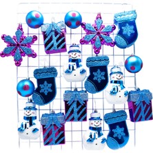 Waldern 18 Parça Süs Paketi Mavi-Pembe