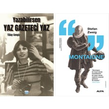 Alfa Yayınları Yazabilirsen Yaz Gazeteci Yaz + Montaigne