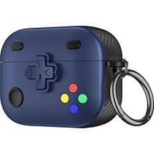 Mena Rise Pro 2 ile Uyumlu Gaming Serisi Hybrid Tasarım Kılıf - Iç Kısmı Tpu - Dış Kısmı Polikarbonat - Kenarları Fiber Karbon Kaplama Premium Tasarım ve Mükemmel Koruma (Lacivert, Pro 2)