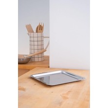 Yenibağ & Stone Metal Kare Servis/sunum Tepsi