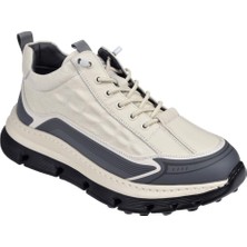 Guja Hakiki Deri Erkek Spor Ayakkabı Sneaker GJ-25K517   Beyaz