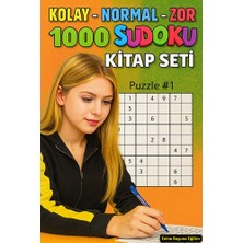 Enine Boyuna Eğitim Kolaydan Zora 1000 Sudoku Kitap Seti (3 Spiralli Kitap)