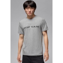 Nike Jordan Air Tee Ss Crew Gray Erkek Günlük Pamuklu Tişört Gri