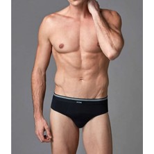 Eros Erkek Iç Giyim Düz Renk 2'li Slip Iç Çamaşır L1.ER.O04.S004