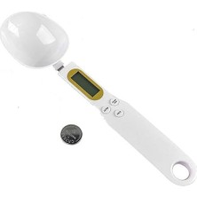 Hassas Dijital Mutfak Terazisi Kaşık Öğün Ölçer 300GR / 0.1gr LCD Ekran Dara Özellikli Pilli Tarif Ölçü Porsiyon Kaşığı