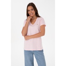 U.s. Polo Assn. Kadın Açık Pembe Tişört 50320026-VR078