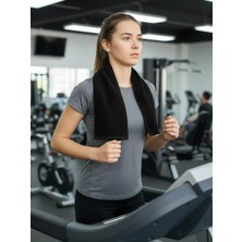 Denizli Cotton Mikrofiber Sporcu Havlusu, Ter Emici Fitness, Plates, Boks, Tenis, Spor Havlusu