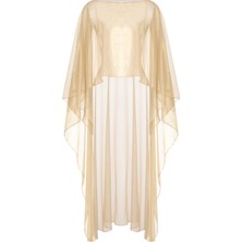 Aquella Gold Tül Kaftan