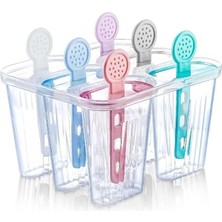 Home Çocuklar Için 6'lı Dondurma Kabı Seti, Renkli ve Eğlenceli Tasarım, Ev Yapımı Dondurma ve Tatlılar Için Ideal