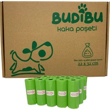 Budibu Kedi Köpek Kaka Poşeti Evcil Hayvan Dışkı Kaka Torbası 15 Rulo (225 Poşet)