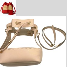 Angel Çanta Aksesuar Torba Model Çanta Yapım Aparatı Krem Renk Light Gold Metalli