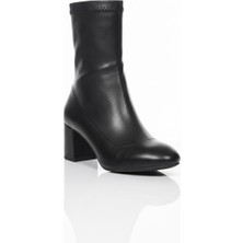 Ventes Boğazı Streçli Kalın Topuklu Kadın Bot 2041805-Z