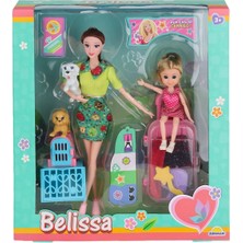 3046 Sun-Rst-Sis-Mnk Bbk Set Belissa ve Annesi̇ Yolculuk Zamani 30CM