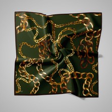 Piramit Naturel Eşarp | Zincir