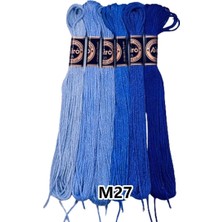 Misda Store Muline Etamin Koton Nakış Ipi Ipliği 6 Adetli Set M27