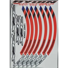 Aydın Garage Honda Pcx Jant Şeridi Kırmızı 1 Takım