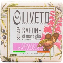 Misda Store Dante Saponeria Olıveto & Macadamia Katı Sabun 200 G | Besleyici | Argan ve Fındık Özlü