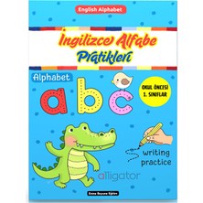 Enine Boyuna Eğitim Ingilizce Alfabe Pratikleri Yaz-Sil Kitabı (Ingilizce Kelime Öğreten Alfabe)