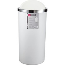 Misda Store M-E76-01 Lenox 35 Lt Çöp Kovası, Beyaz