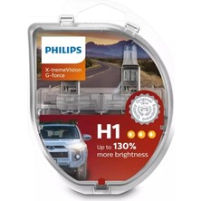 H1 X-Treme Vision G-Force H1 Otomobil Far AMPULÜ,%130 Fazla Işık, 2'li Paket