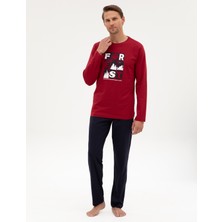 Pierre Cardin Erkek Bordo Pijama Takımı 50322655-900