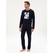 Pierre Cardin Erkek Lacivert Pijama Takımı 50322655-200