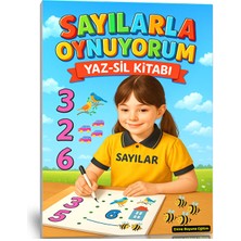 Enine Boyuna Eğitim Okul Öncesi Sayılarla Oynuyorum Yaz–sil Kitabı