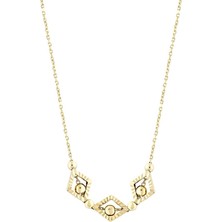 Koçak 14 Ayar Işıltılı Tasarım Altın Kolye