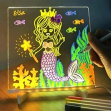 Falconex LED Aydınlatmalı Yazı ve Çizim Tahtası - Küçük Boy 20X20 cm