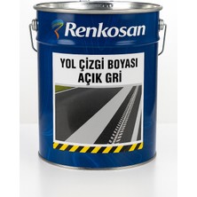 Renkosan Yol Çizgi Boyası – Açık Gri 3 KG | Asfalt, Beton, Otopark, Bordür Yüzeyleri İçin Dayanıklı Uygulama