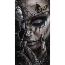 Aydın Garage Kadın Kapı Direk Kaplama Folyosu Baskılı Sticker Sağ-Sol 2 Adet 22*50 cm