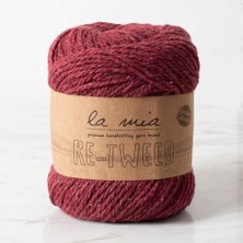 La Mia Re-Tweed Bordo Melanj El Örgü Ipi - L189 - 34402