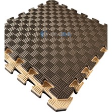 Elga Tatami 50X50X2,6 cm Kahverengi - Bej Yer Minderi (Puzzle Mat)