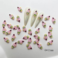 Nail Room Dondurma Şeklinde Tırnak Charmı 01 - Tırnak Taşı