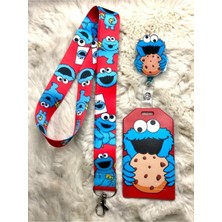 Hediyebum Kurabiye Canavarı Boyun Askısı Yoyo ve Kartlık Set