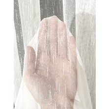 Perle Yoğun Şantuklu Modern Tül Perde • Pilesiz Ekstrafor Büzgülü • Ütü Istemez • Çok Satan