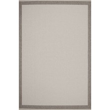 Aren Halı Botany Krem Antrasit Çizgili Modern Sisal Makine Halısı