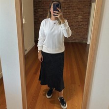 Sweatshirt Çiçek Nakışlı