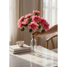 Nettenevime Yapay Çiçek Pembe 10LU Gül Demeti 40*30CM