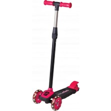  bulurum ışıklı twist scooter pembe