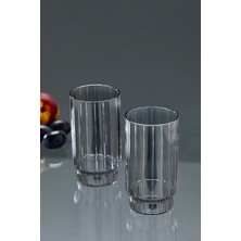 Cooker Işıltılı Kristal Desenli 2’li 500 ml Meşrubat Bardağı Seti – Şeffaf Cam, Modern Tasarım