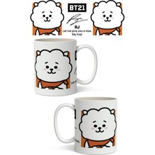 Toyaso Bts BT21 Rj  Temalı Beyaz Kupa Bardak Sevgiliye Arkadaşa Hediye