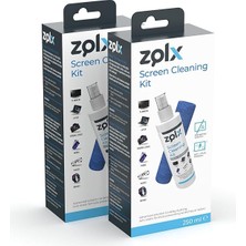 Ekran Temizleme Seti 250ML + Temizleme Bezi * 2 Adet Lcd, Led, Ekran, Laptop, Tablet, Bilgisayar, Televizyon, Cep Telefonu, Gözlük, Kamera, Koruyucu ve Parlatıcı Doğal Temizleme